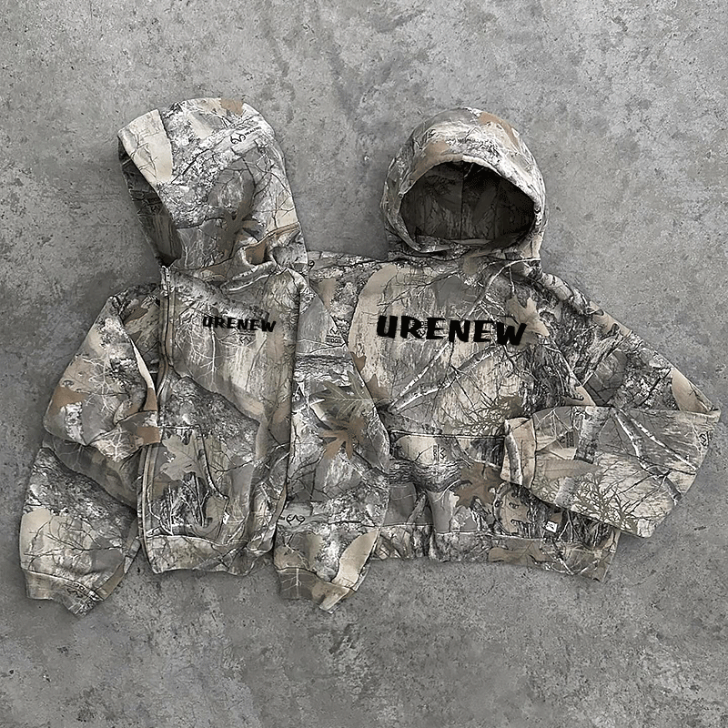 Beige printed tracksuit
